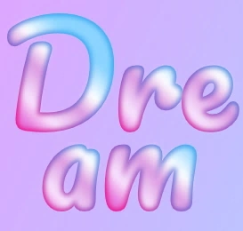 Make a dream logo from a beautiful font online with a gradient effect